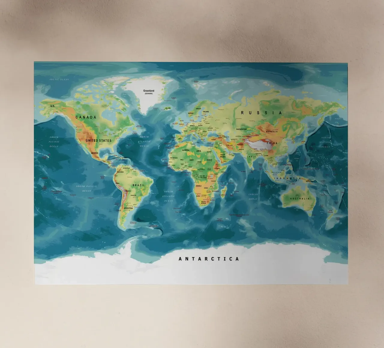 World Map pellicola backlit da Aiden Garcia