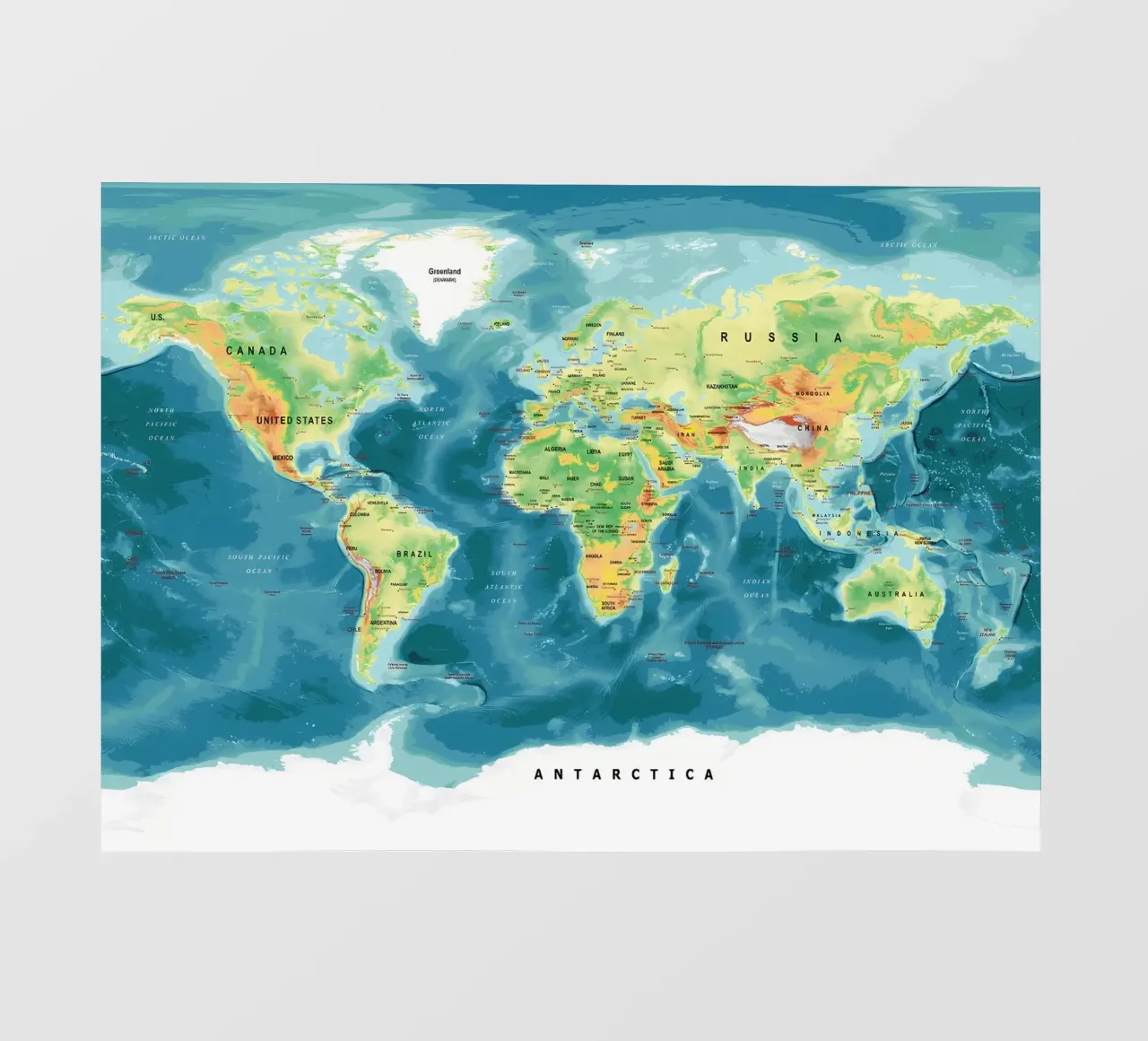 World Map pellicola backlit da Aiden Garcia