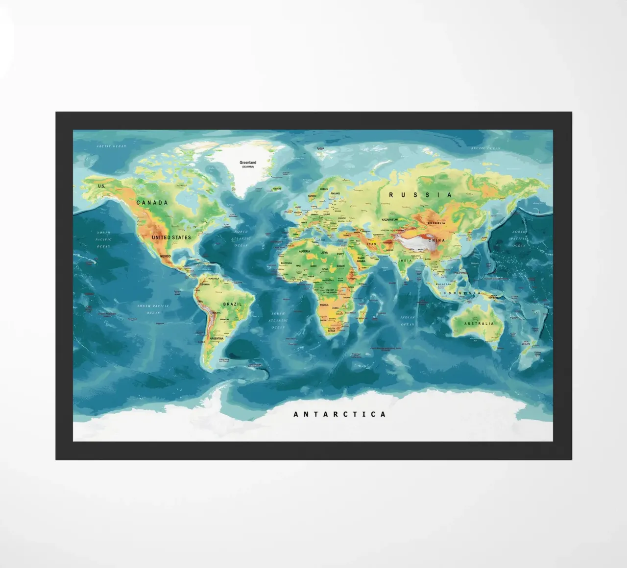 Weltkarte Fußmatte von Aiden Garcia