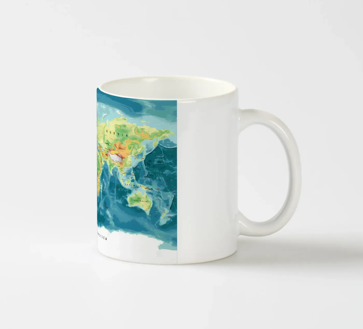 Carte du monde mug en céramique de Aiden Garcia
