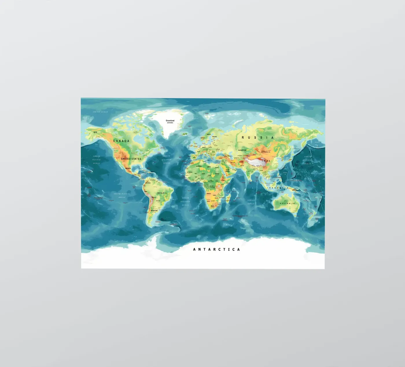 Mappa del mondo adesivo da Aiden Garcia