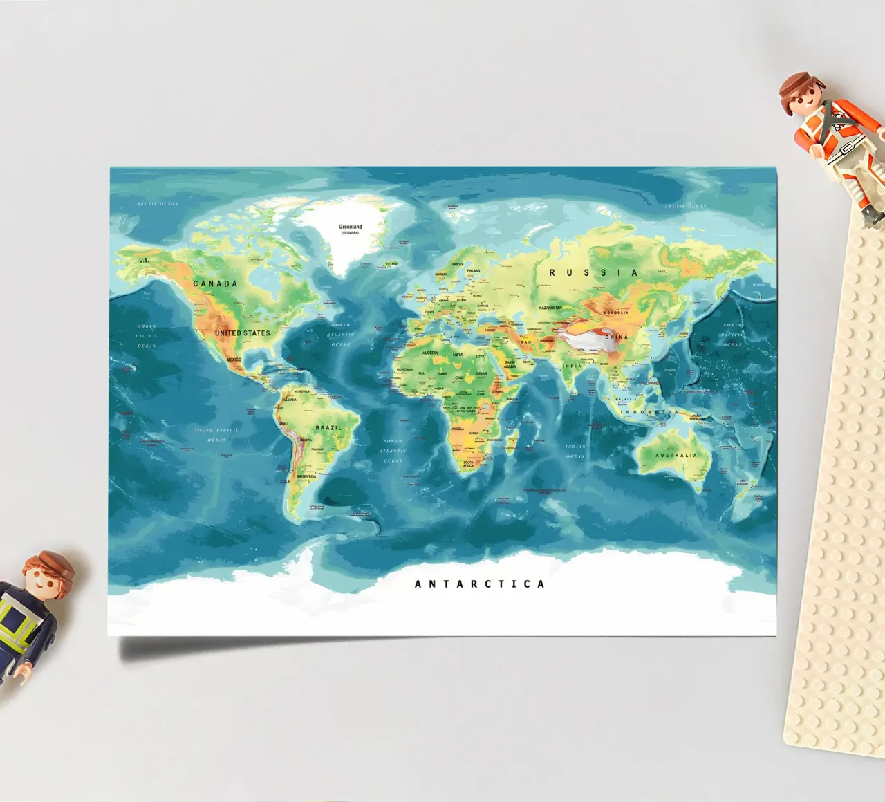 World Map sticker sheet by Aiden Garcia