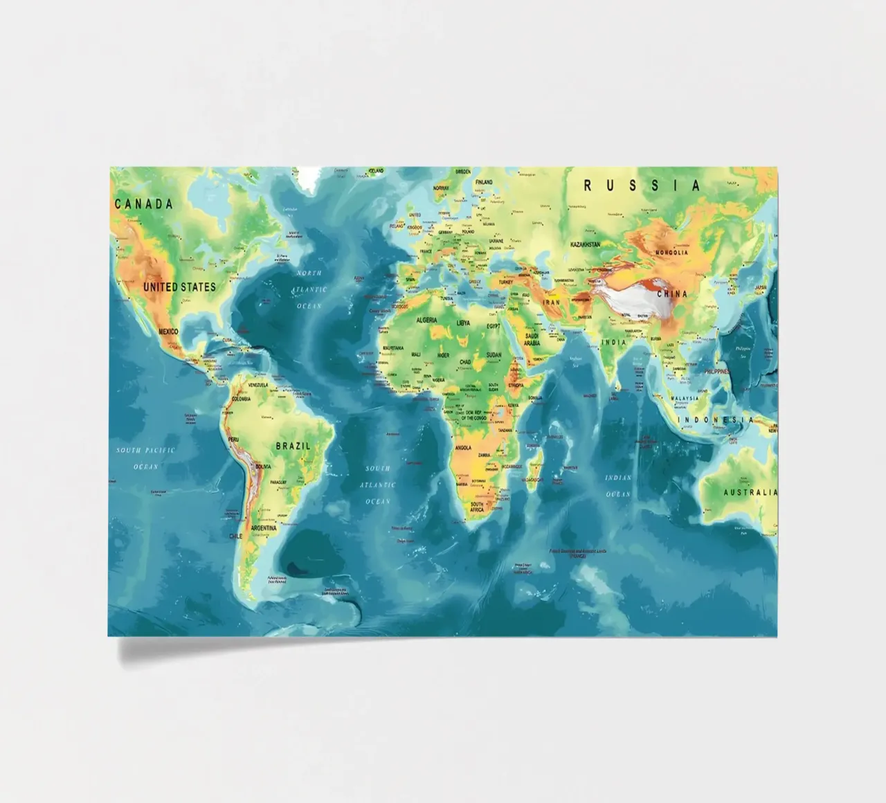 World Map sticker sheet by Aiden Garcia