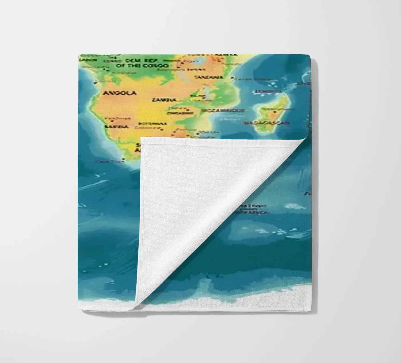 World Map beach towel by Aiden Garcia