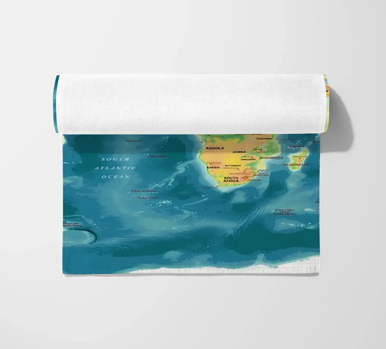 Wereld Kaart strandhanddoek van Aiden Garcia