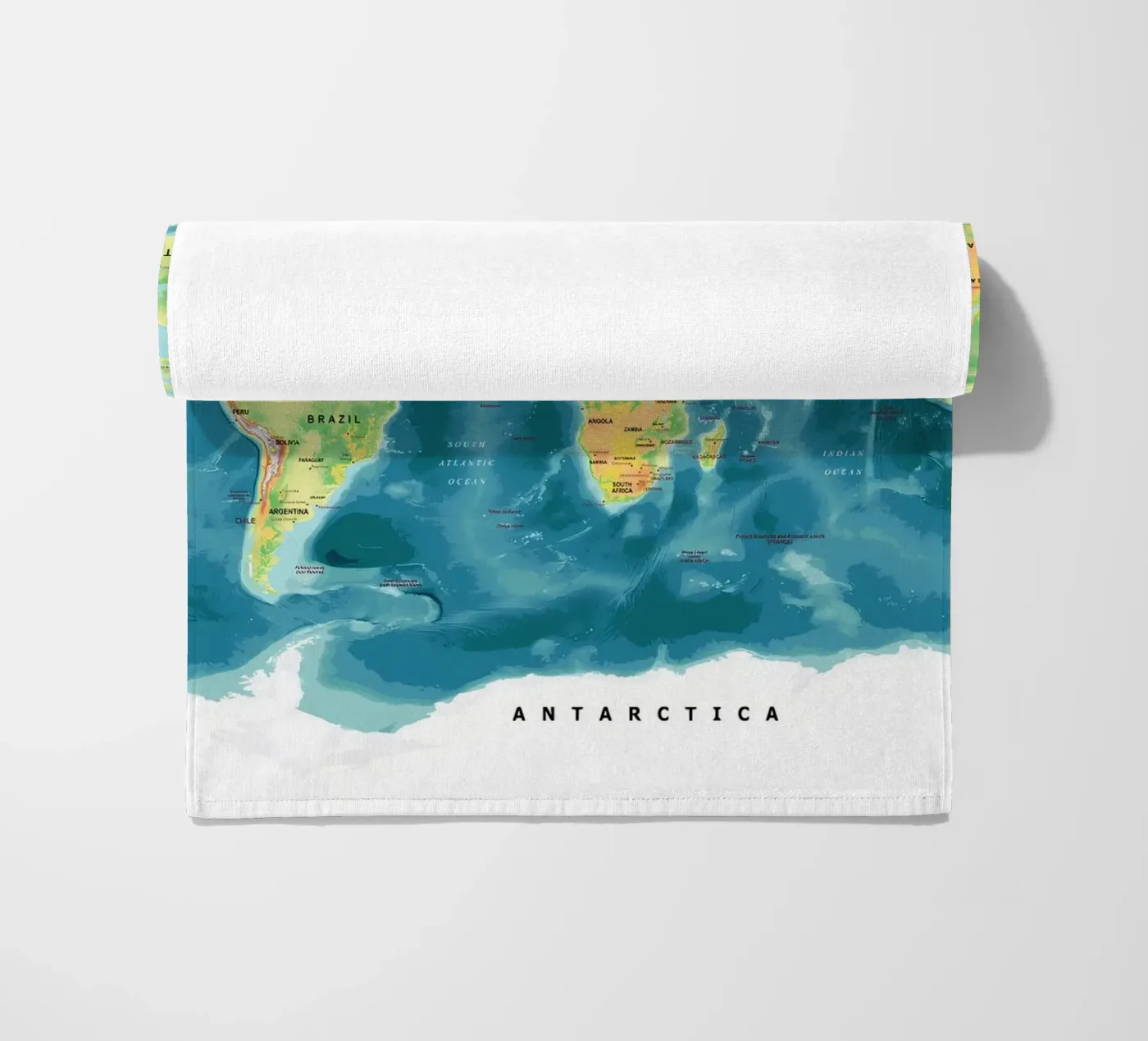 World Map beach towel by Aiden Garcia
