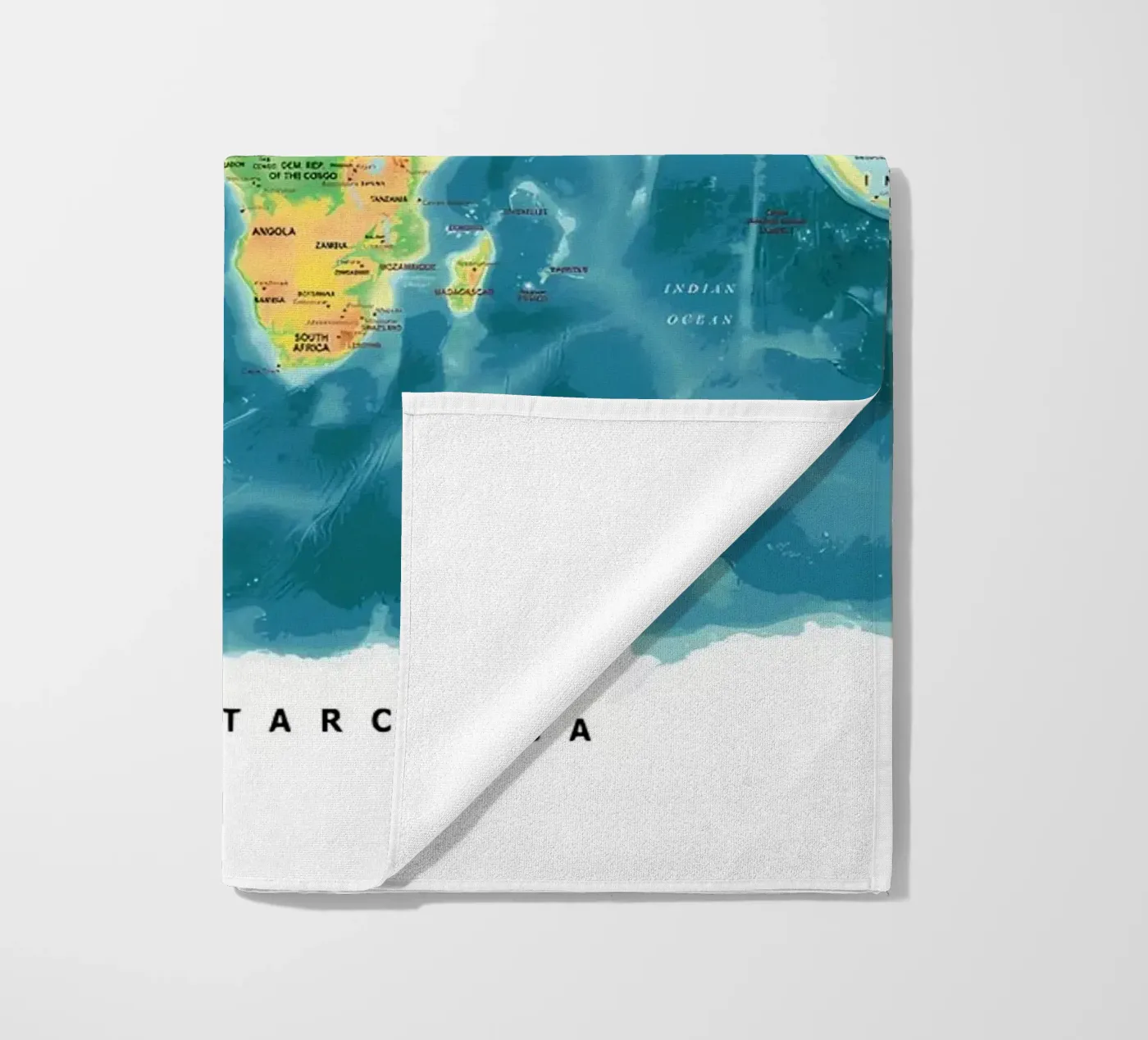 World Map beach towel by Aiden Garcia