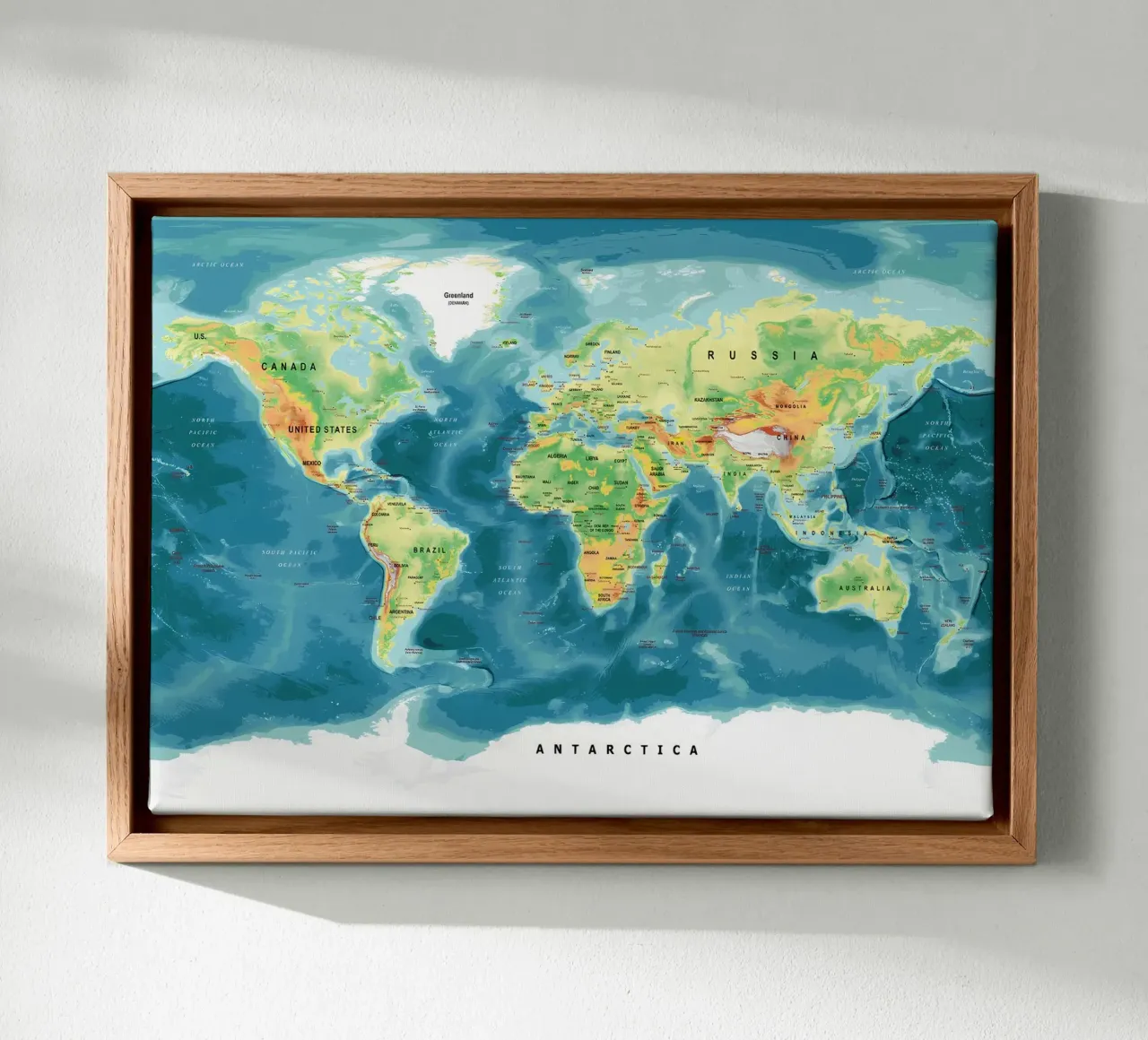 Mappa del mondo tela da Aiden Garcia