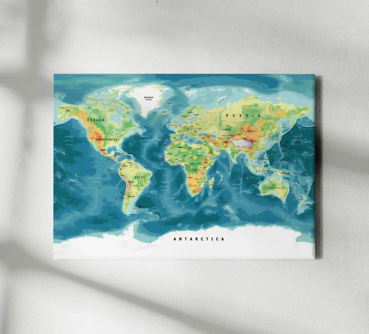 World Map canvas by Aiden Garcia