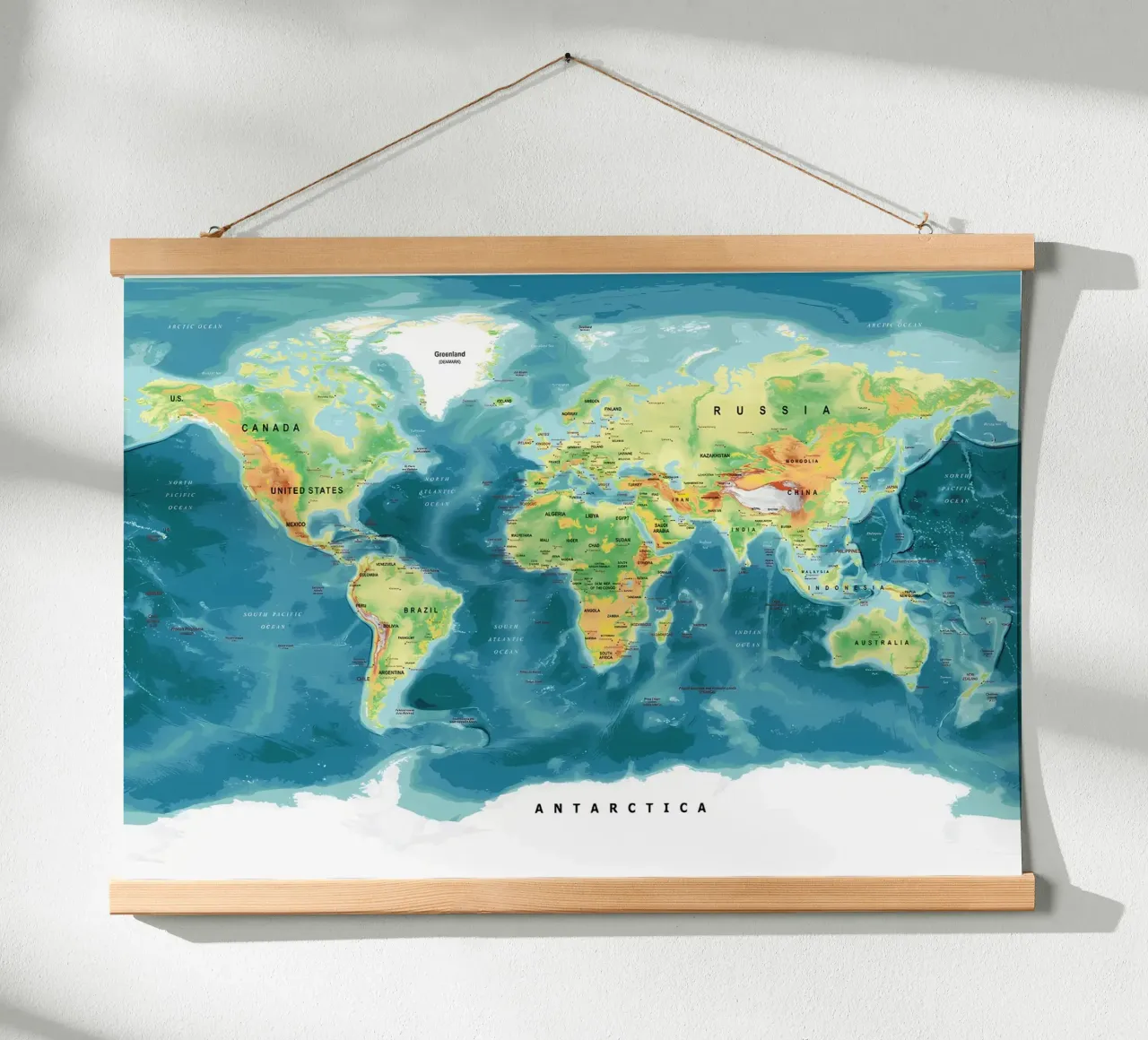 Carte du monde poster de Aiden Garcia