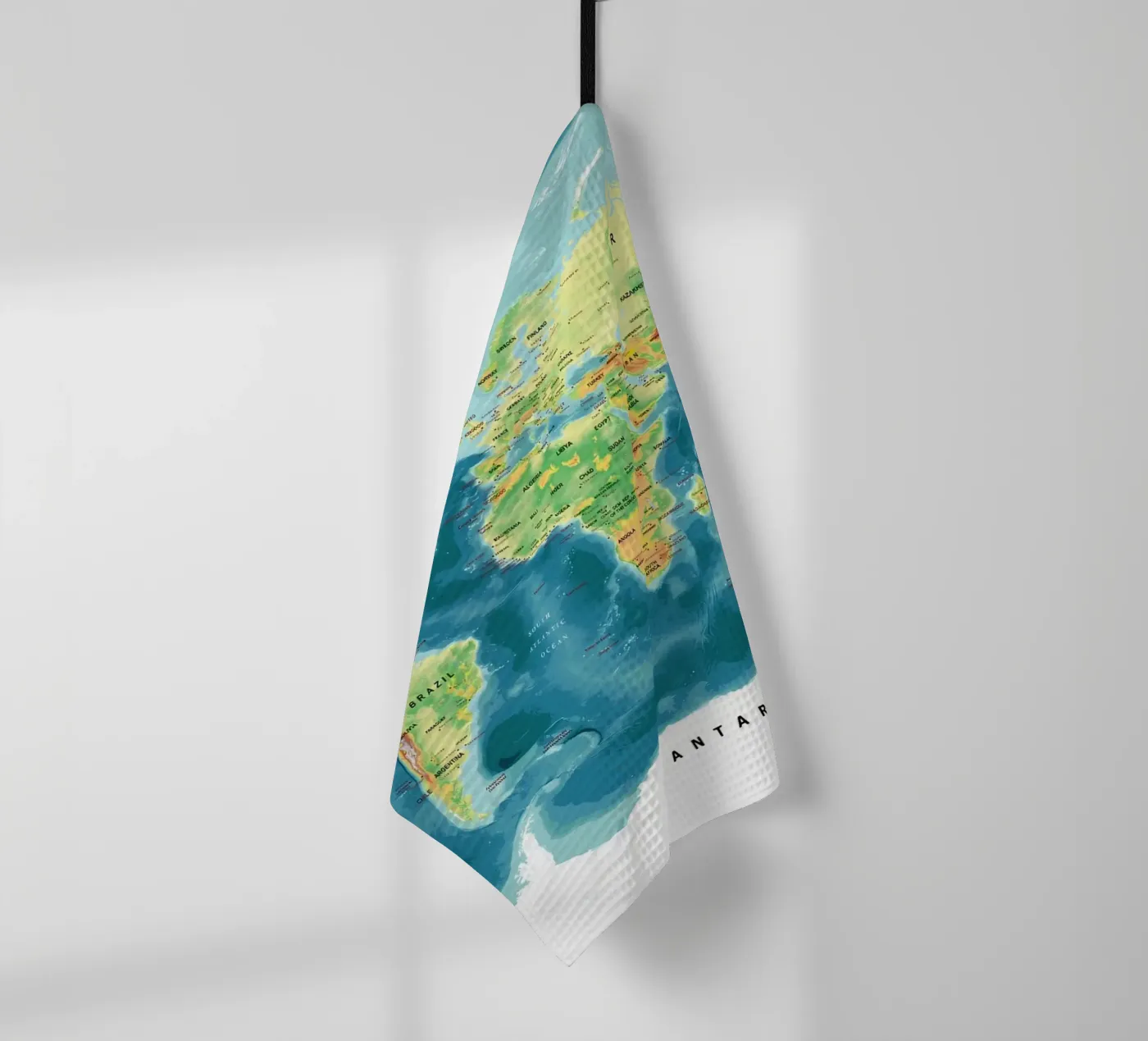 Carte du monde torchon de Aiden Garcia