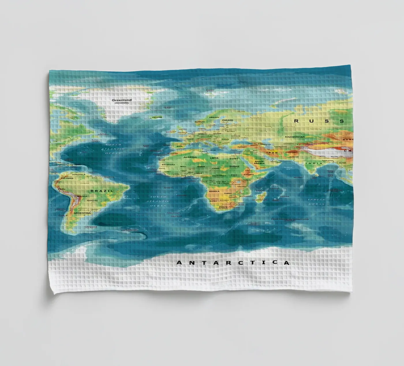 Carte du monde torchon de Aiden Garcia