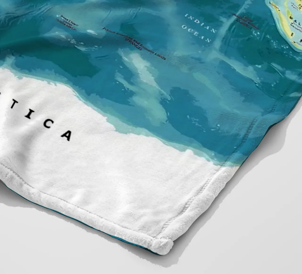 Weltkarte Fleecedecke von Aiden Garcia