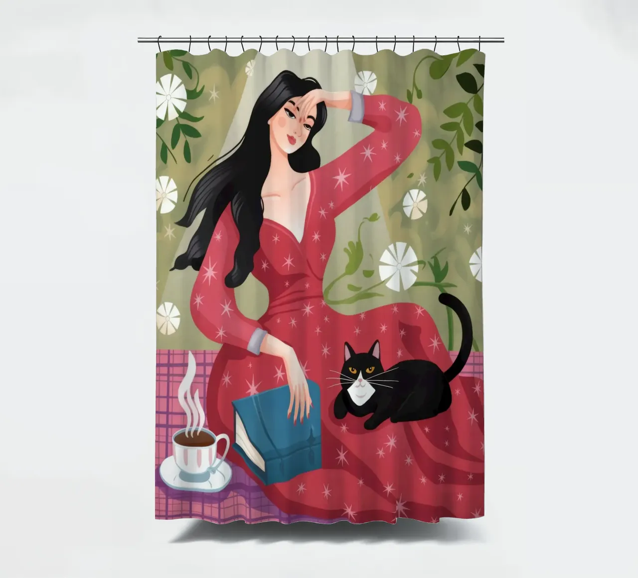 Serene Garden Escape shower curtain by Lumina Vision