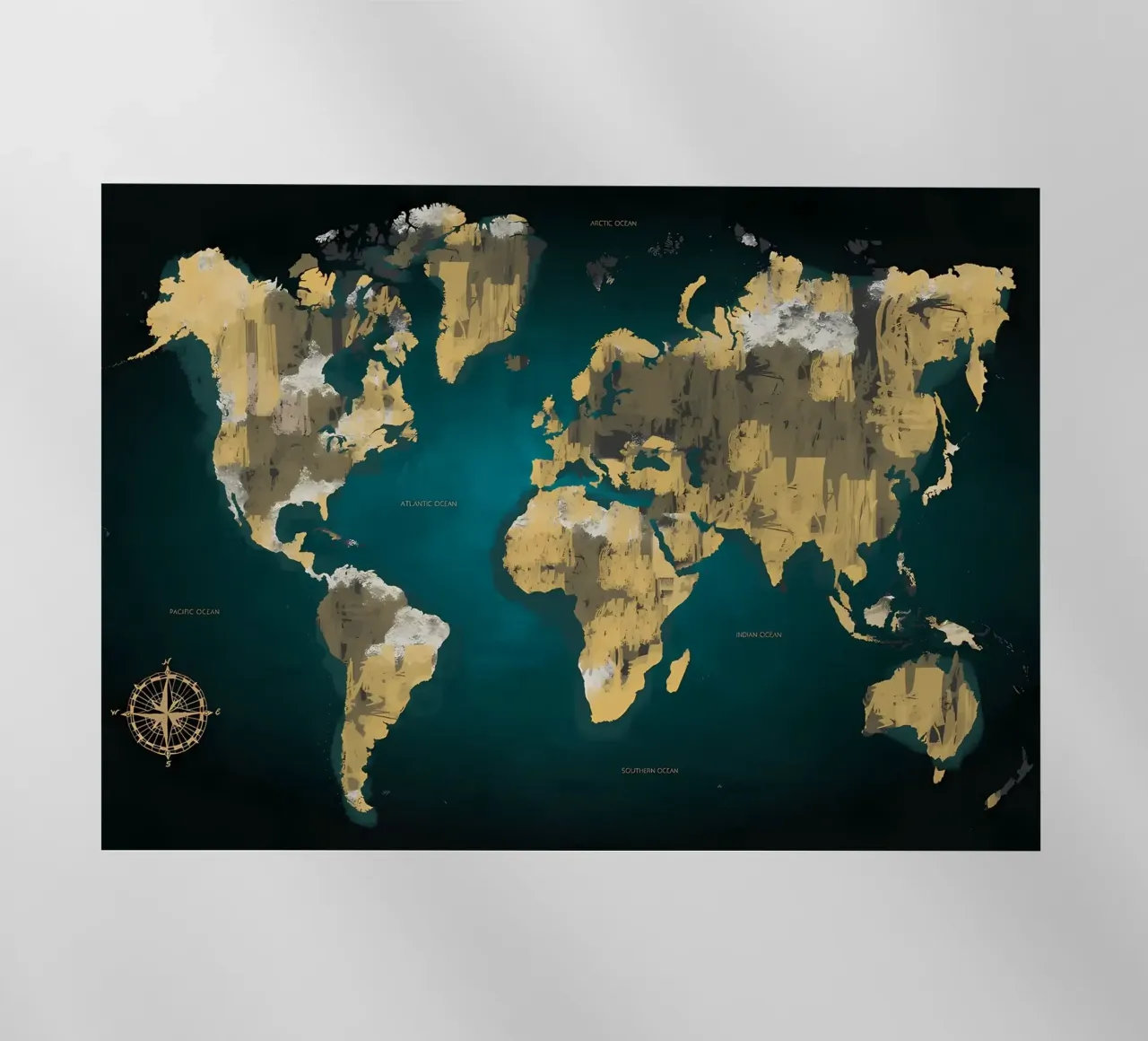 mappa del mondo 1 pellicola backlit da Aiden Garcia