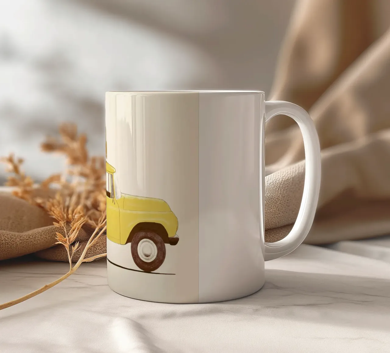 Summer Car Print tazza in ceramica da Florent Bodart