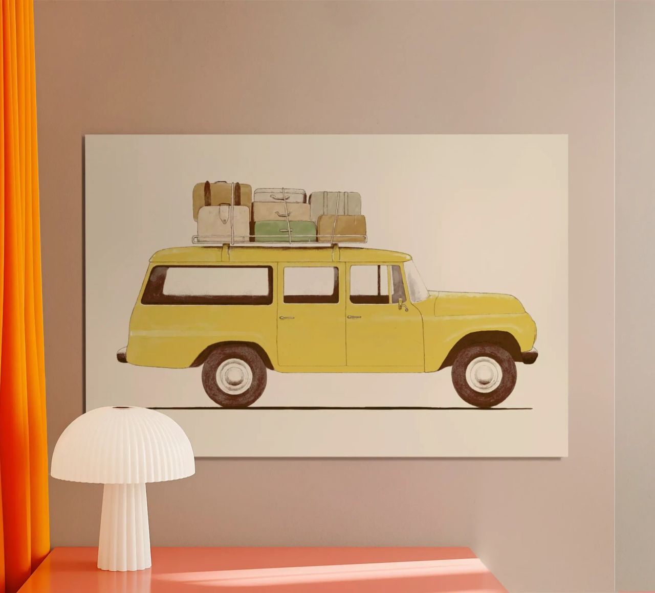 Summer Car Print poster by Florent Bodart