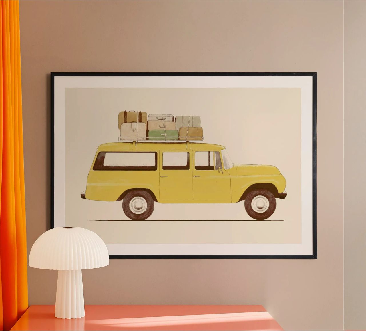 Summer Car Print poster by Florent Bodart