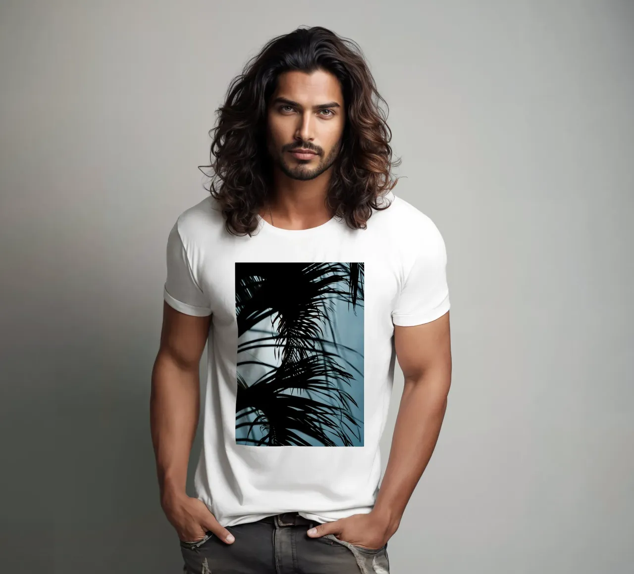 Palm tree leaves 1 t-shirt by Matthew Katz