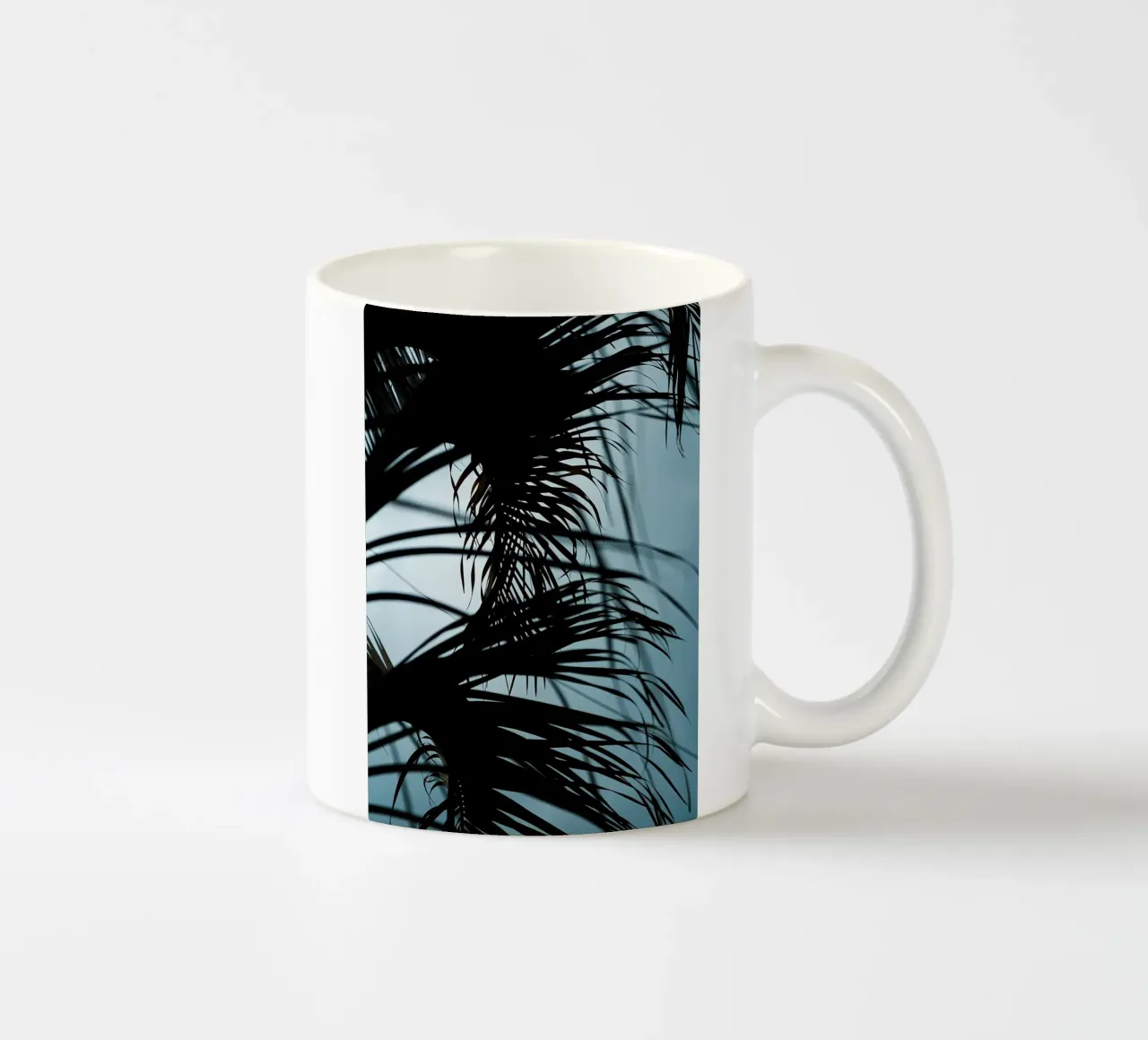 Palm tree leaves 1 ceramic mug by Matthew Katz