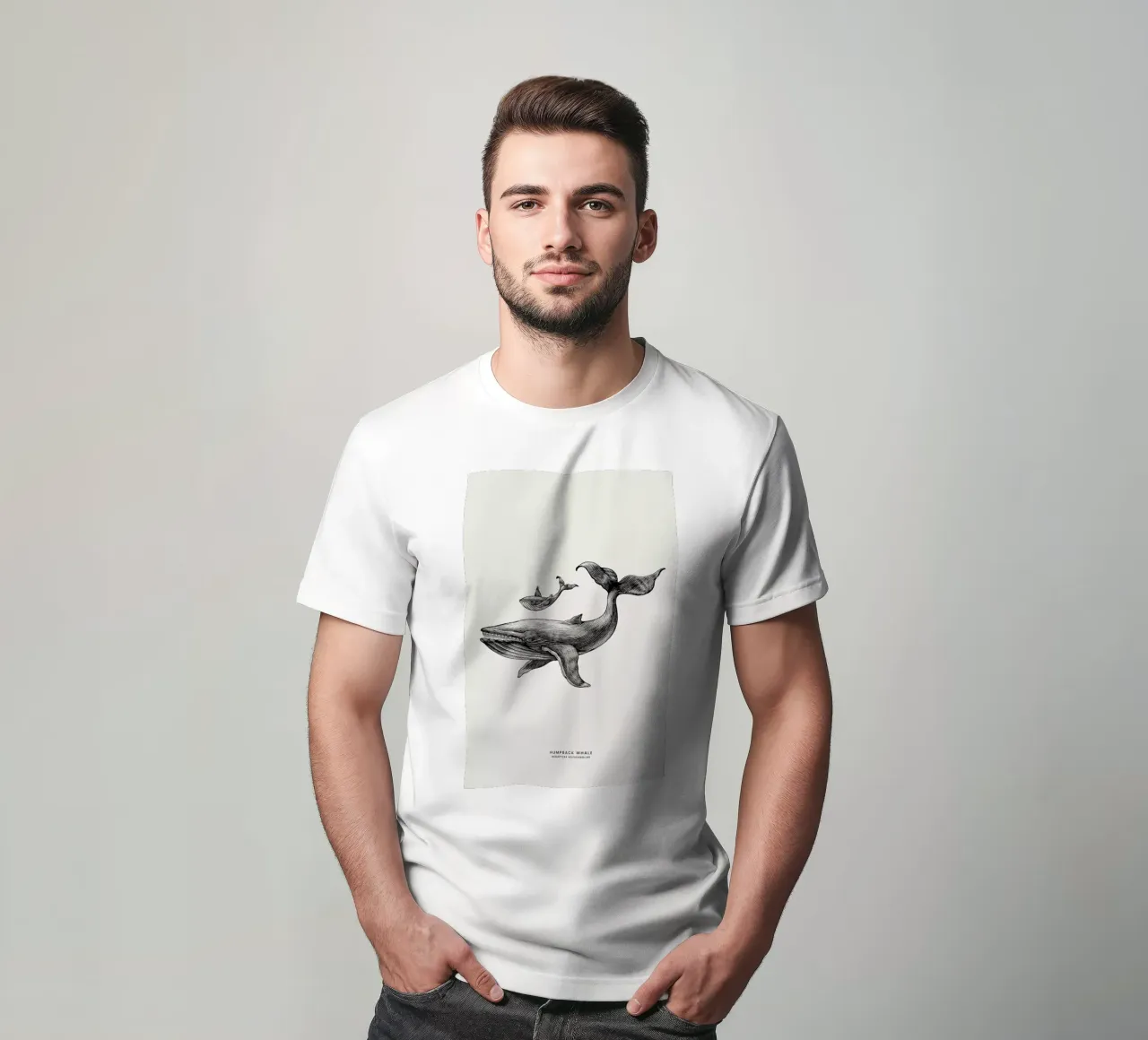 Humpback Whale t-shirt da Flora & Fauna