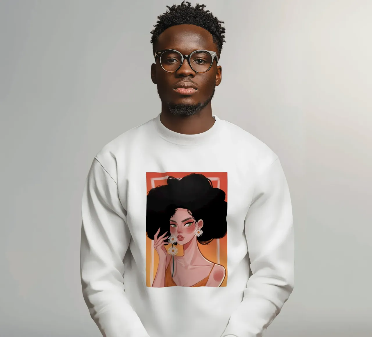 Eleganza afro radiosa felpa da Lumina Vision