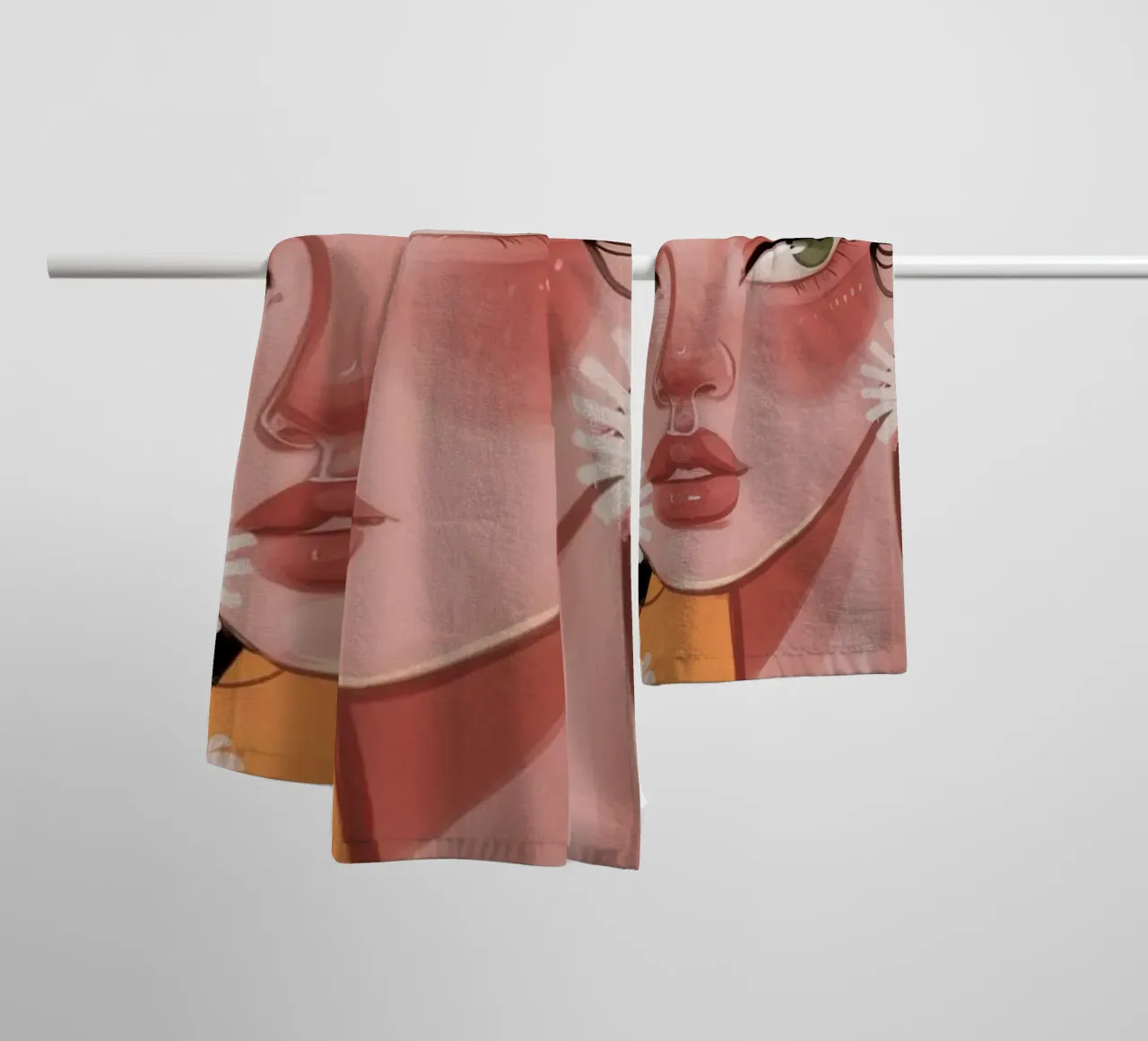 Eleganza afro radiosa asciugamano da bagno da Lumina Vision