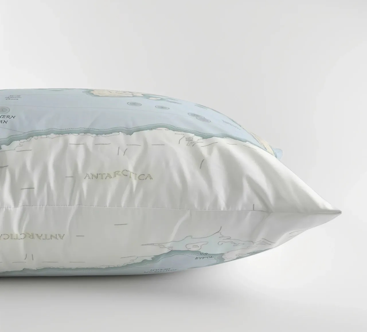 World Map Print decorative cushion by Aiden Garcia