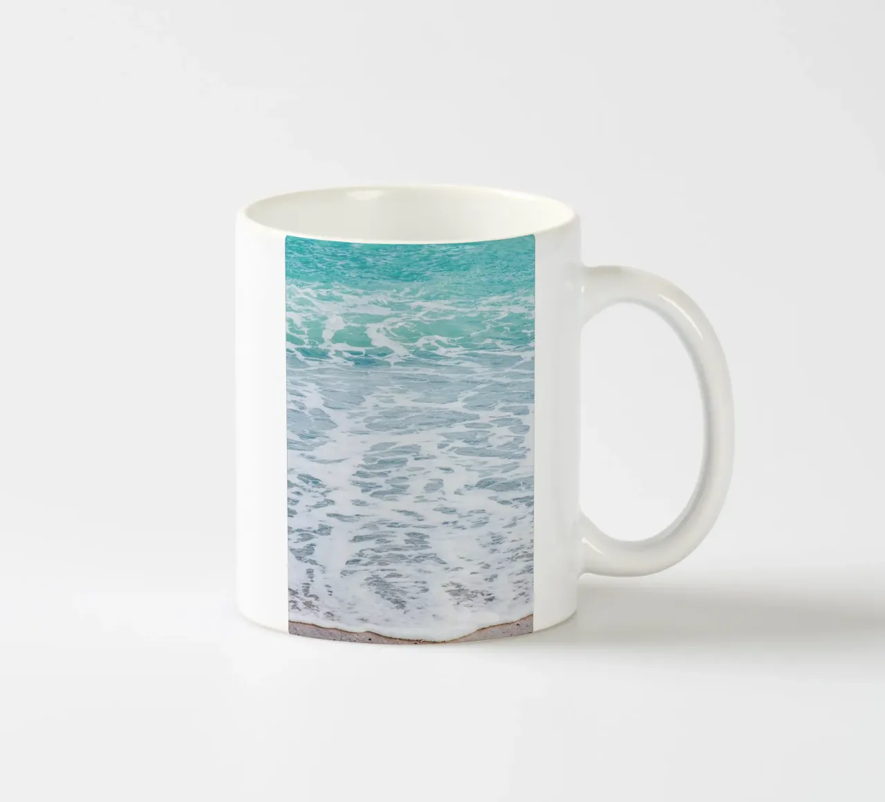 Waves ceramic mug by Magdalena Martin Photography
