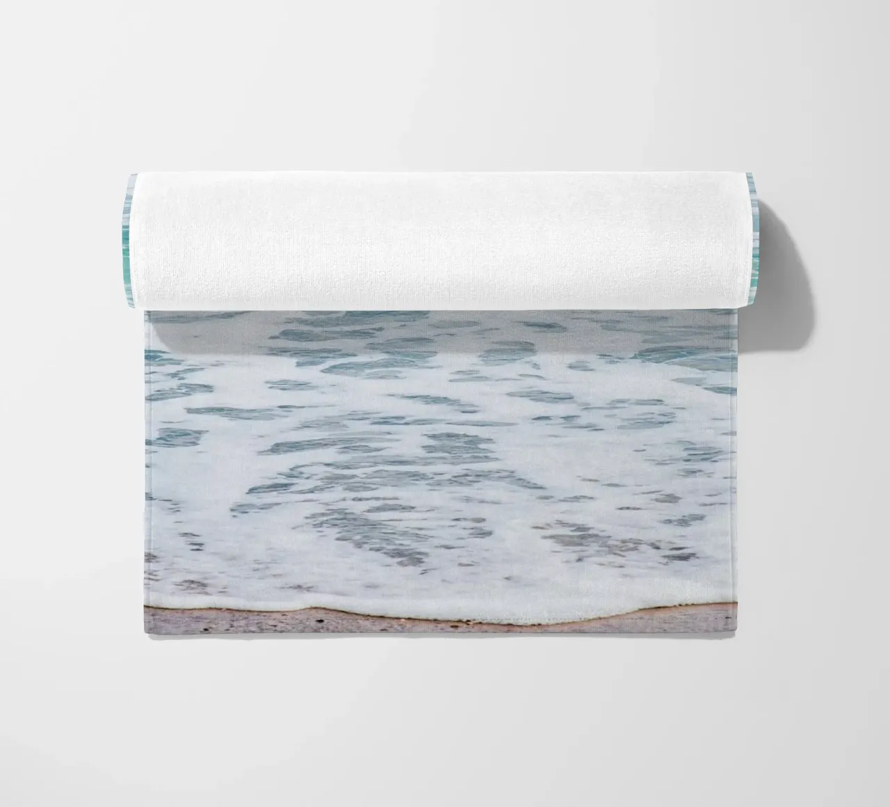 Waves beach towel by Magdalena Martin Photography