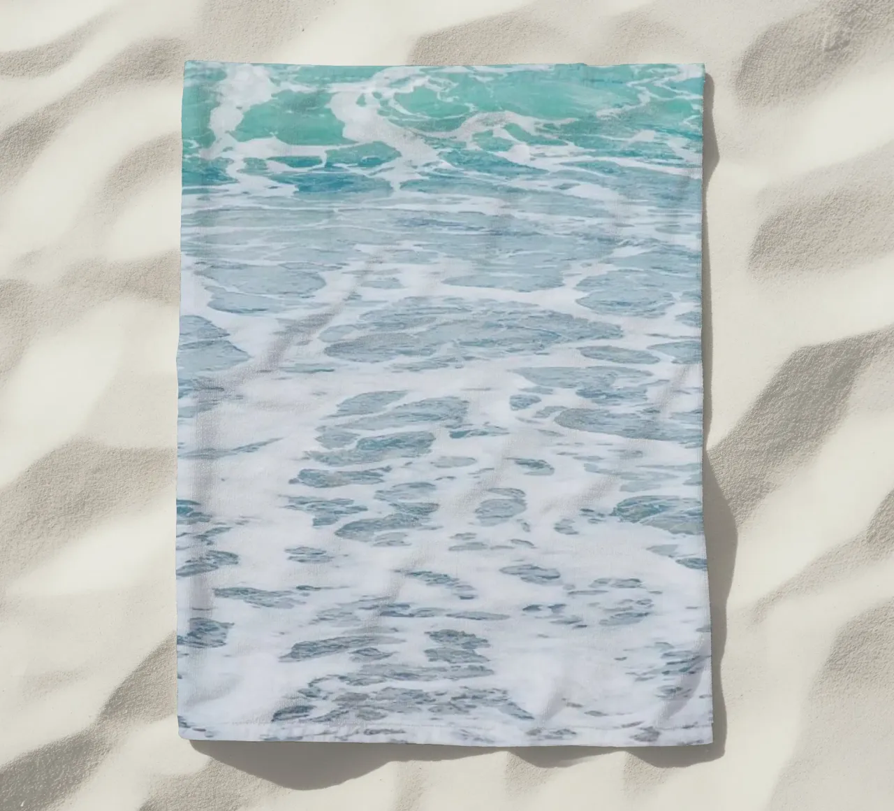 Waves beach towel by Magdalena Martin Photography