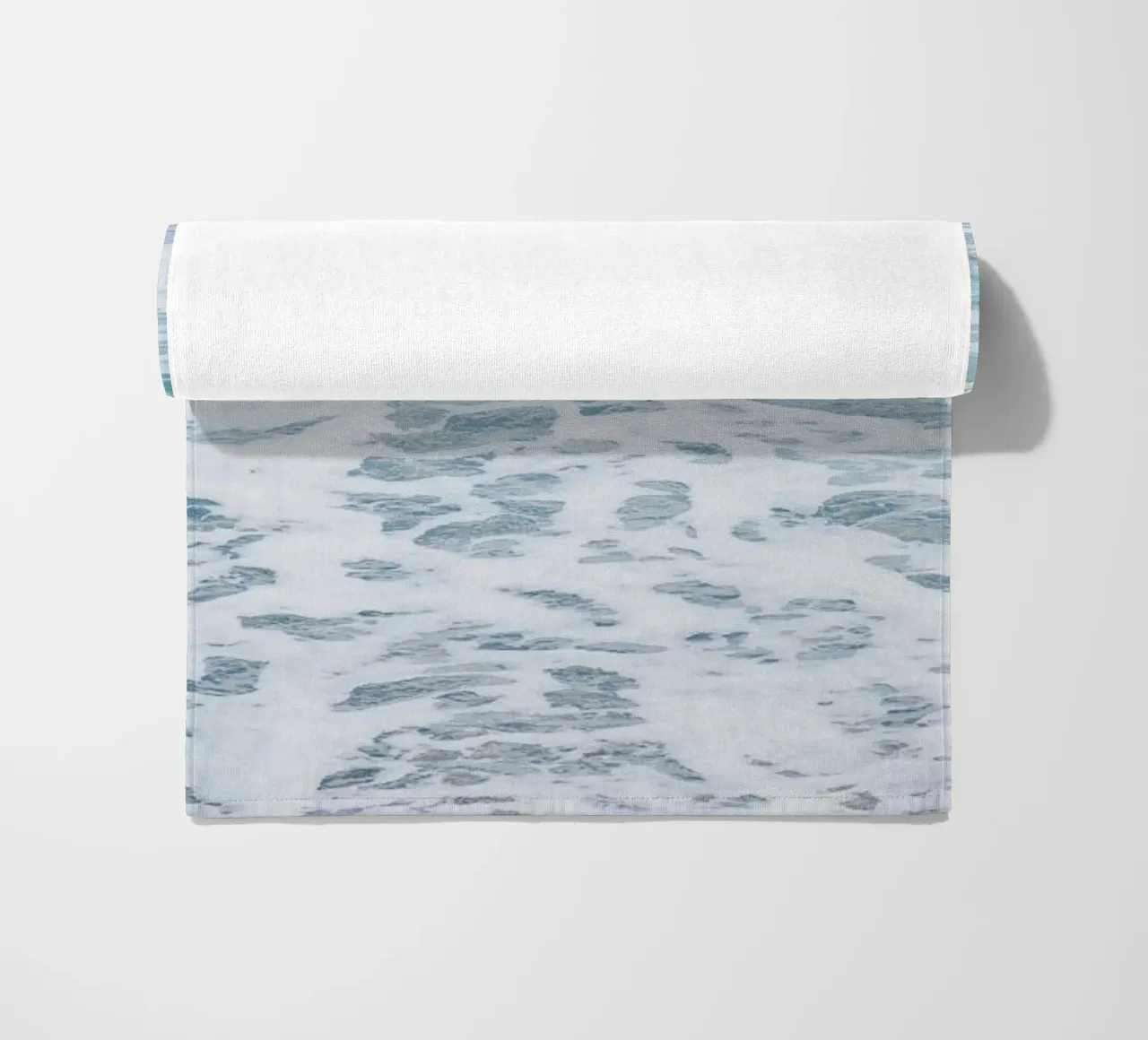 Waves beach towel by Magdalena Martin Photography