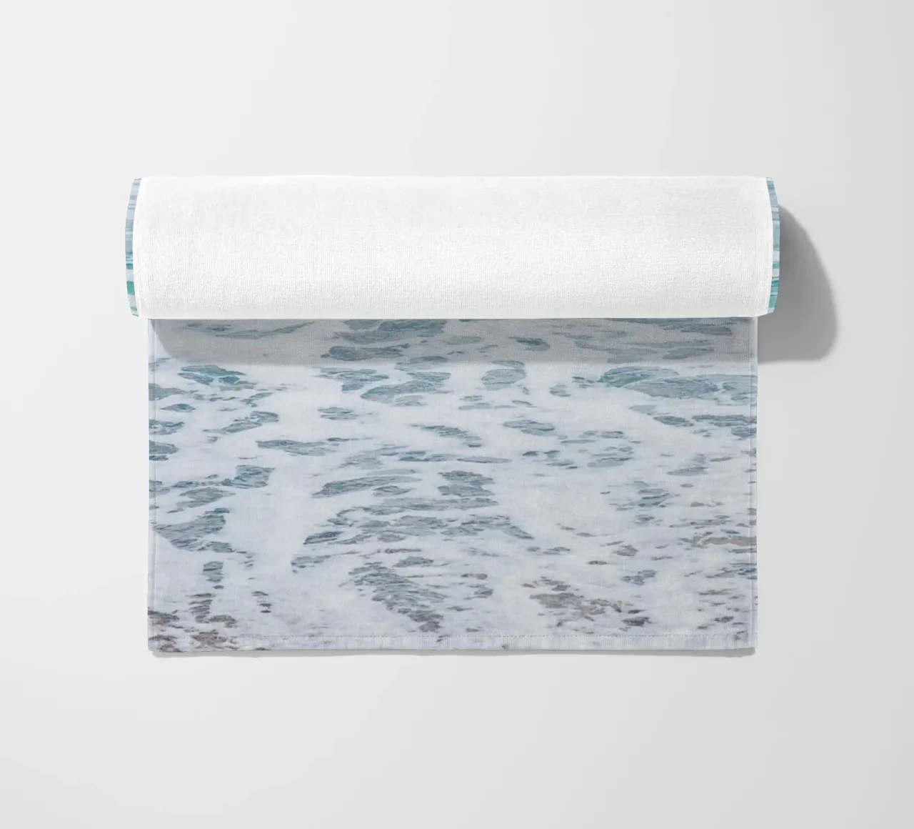 Waves beach towel by Magdalena Martin Photography
