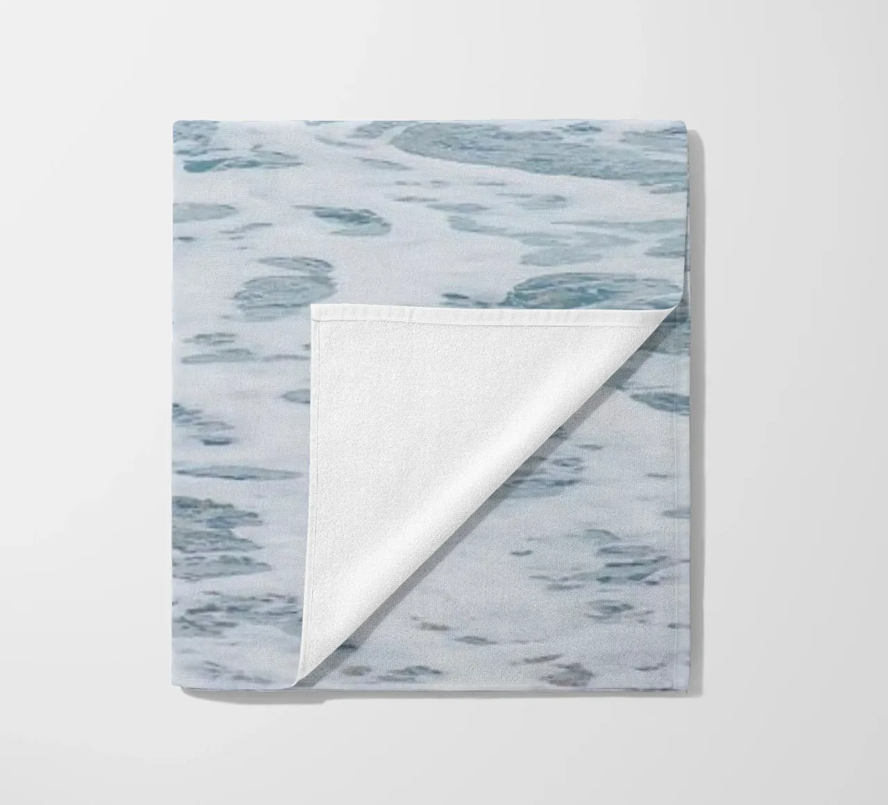 Waves beach towel by Magdalena Martin Photography