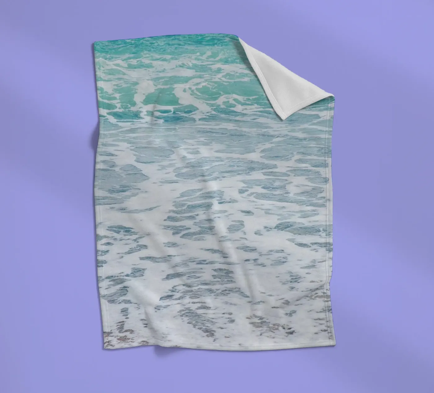 Waves fleece blanket by Magdalena Martin Photography