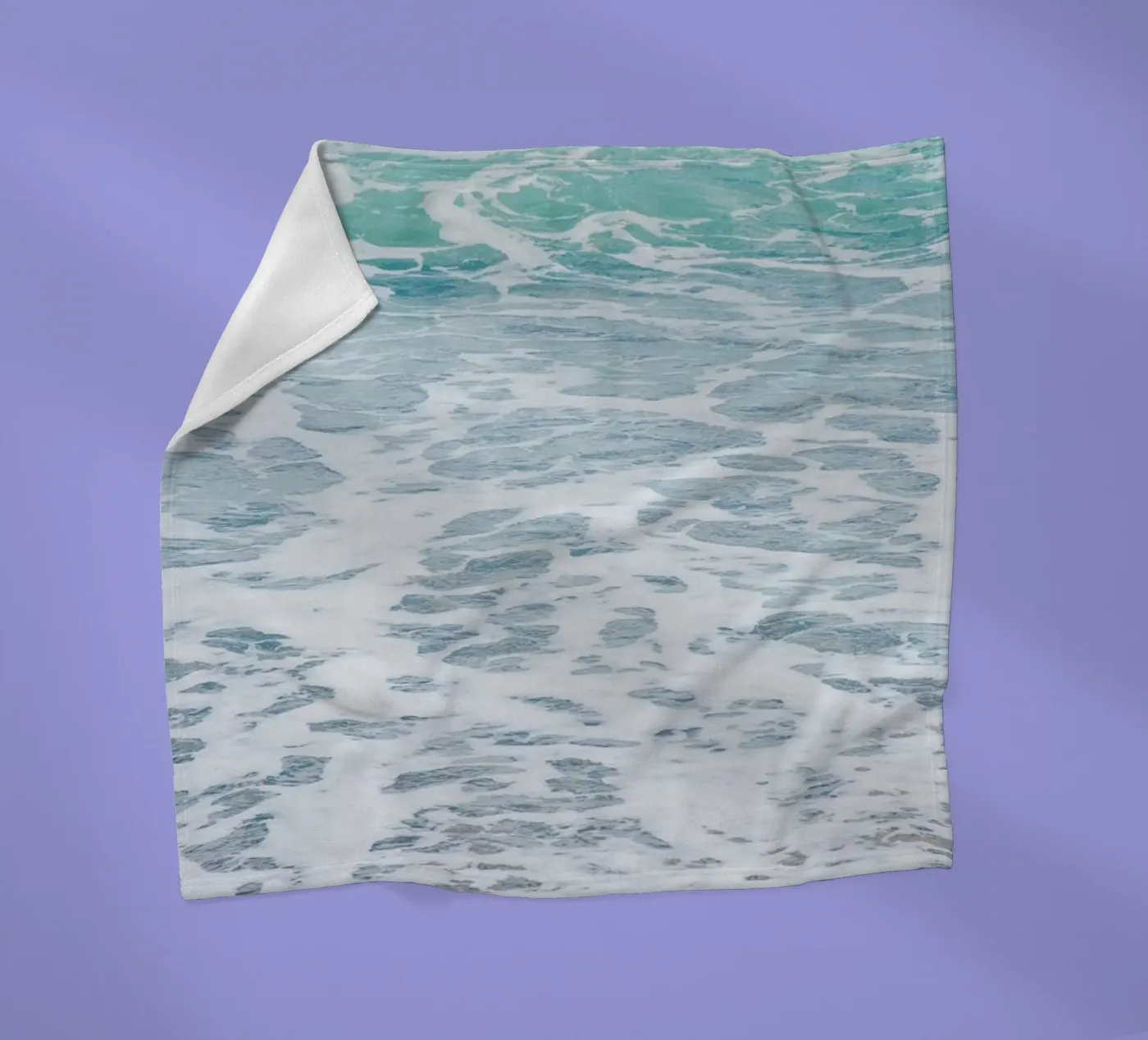 Waves fleece blanket by Magdalena Martin Photography