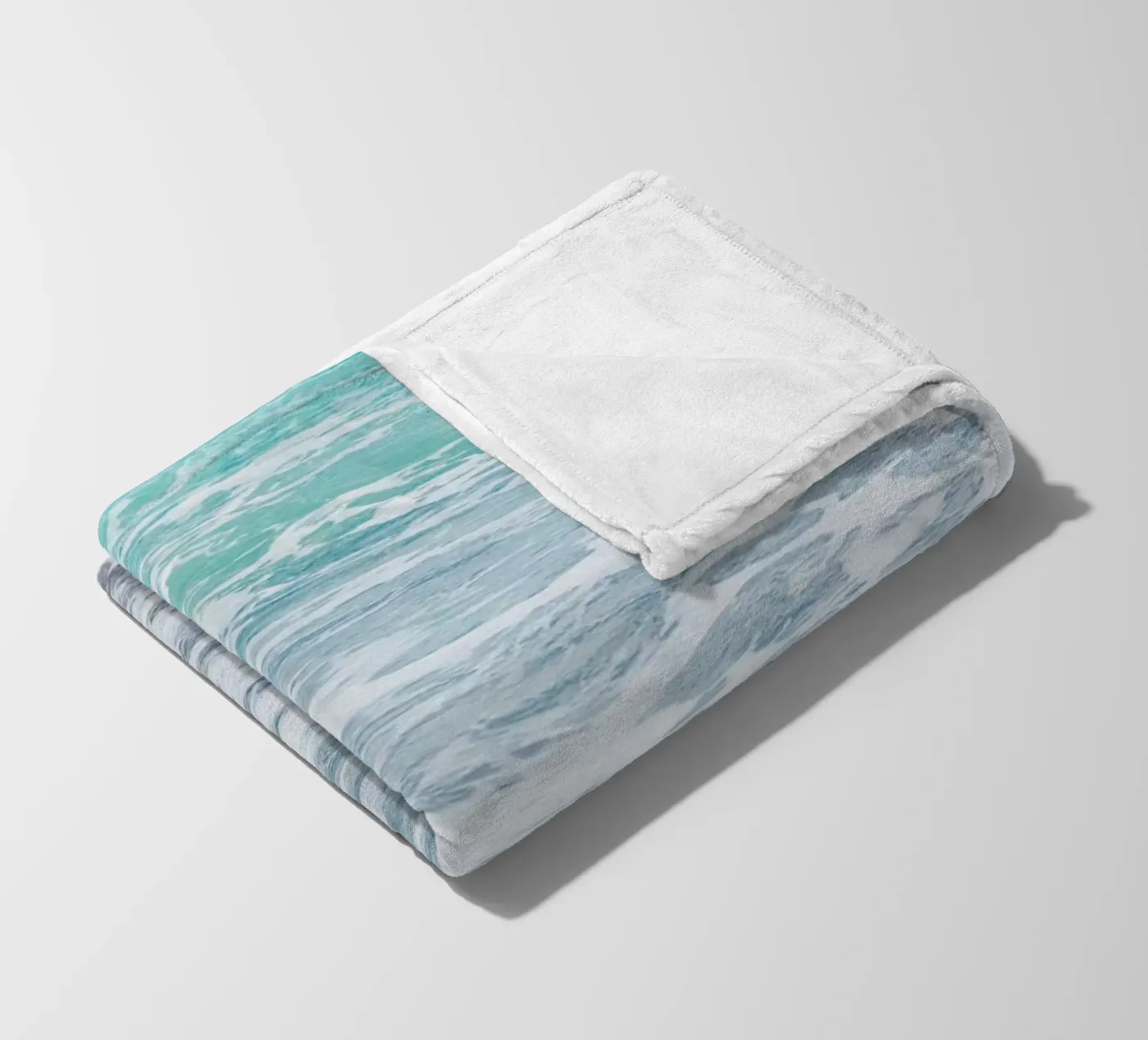 Waves fleece blanket by Magdalena Martin Photography