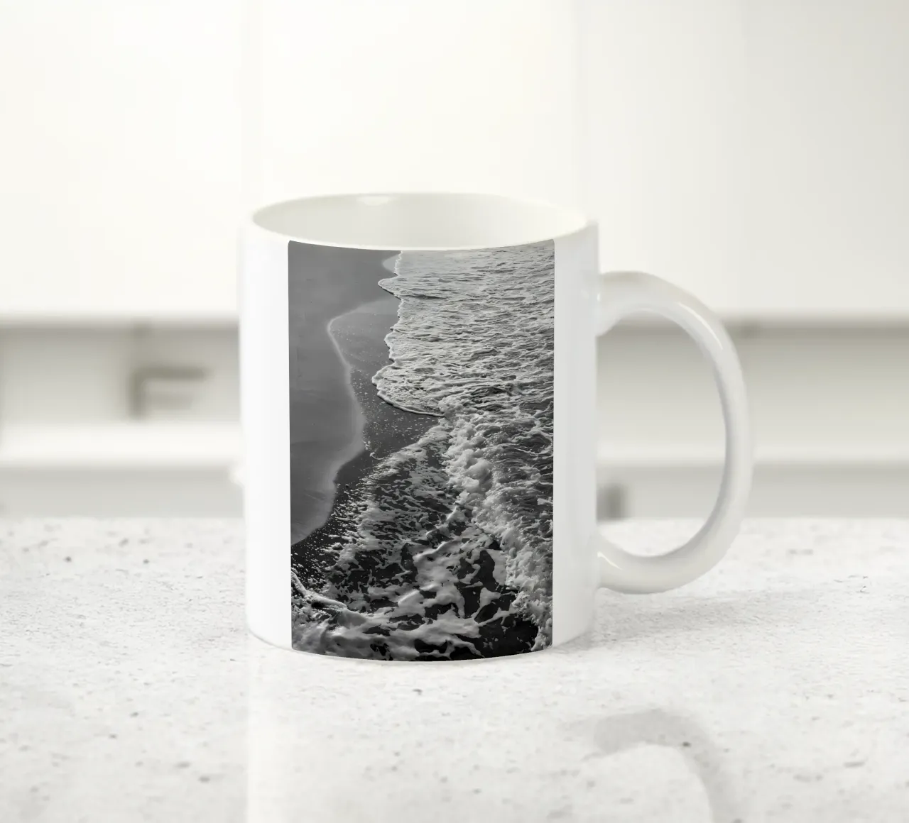 Nero Bianco Oceano Sogno 1 tazza in ceramica da Matthew Katz