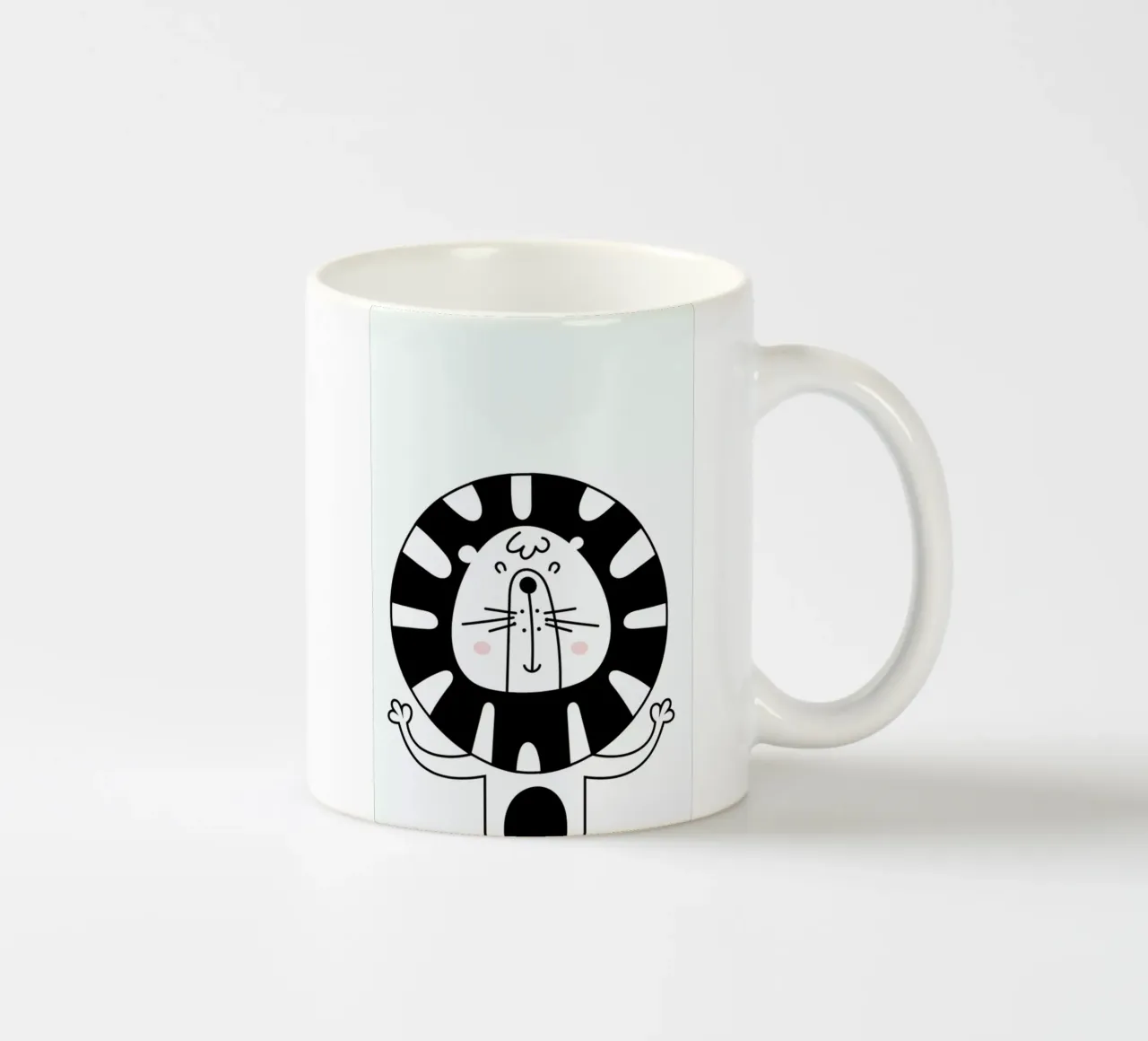 Happy Lion tazza in ceramica da Little Flourishes