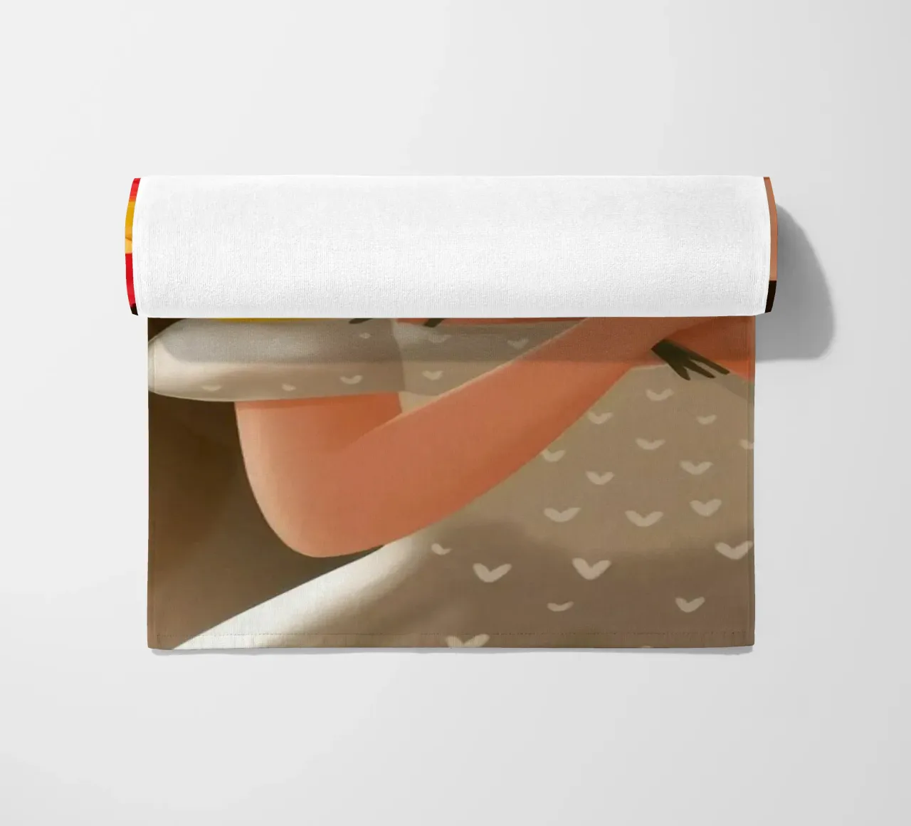 Ethereal Flower Grace beach towel by Lumina Vision