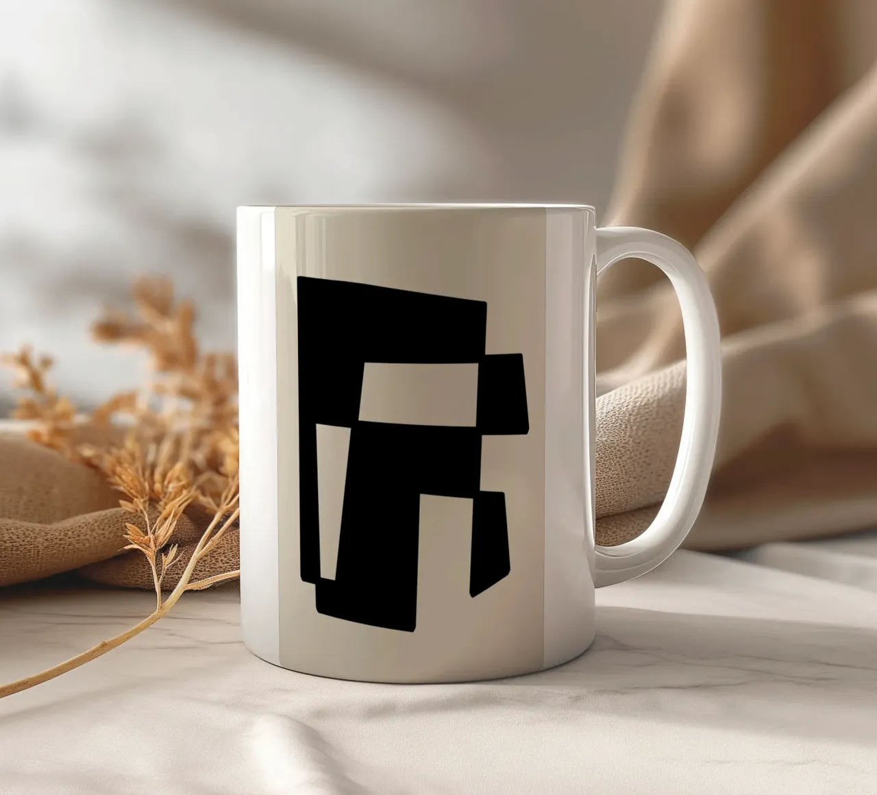 Structure mug en céramique de Graphite