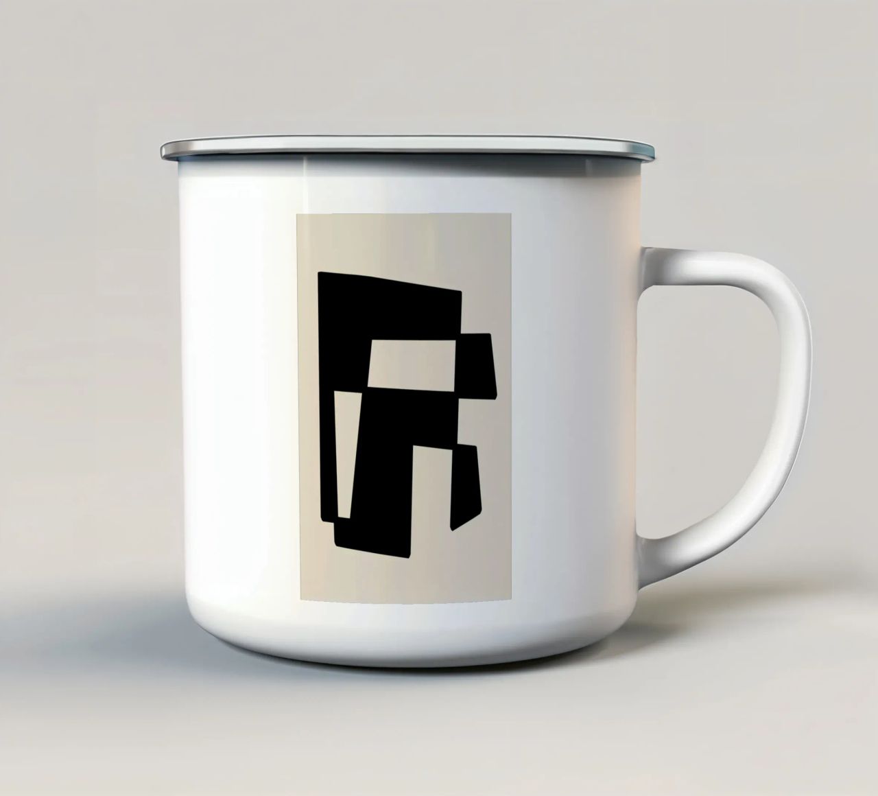 Structure Emaille Tasse von Graphite