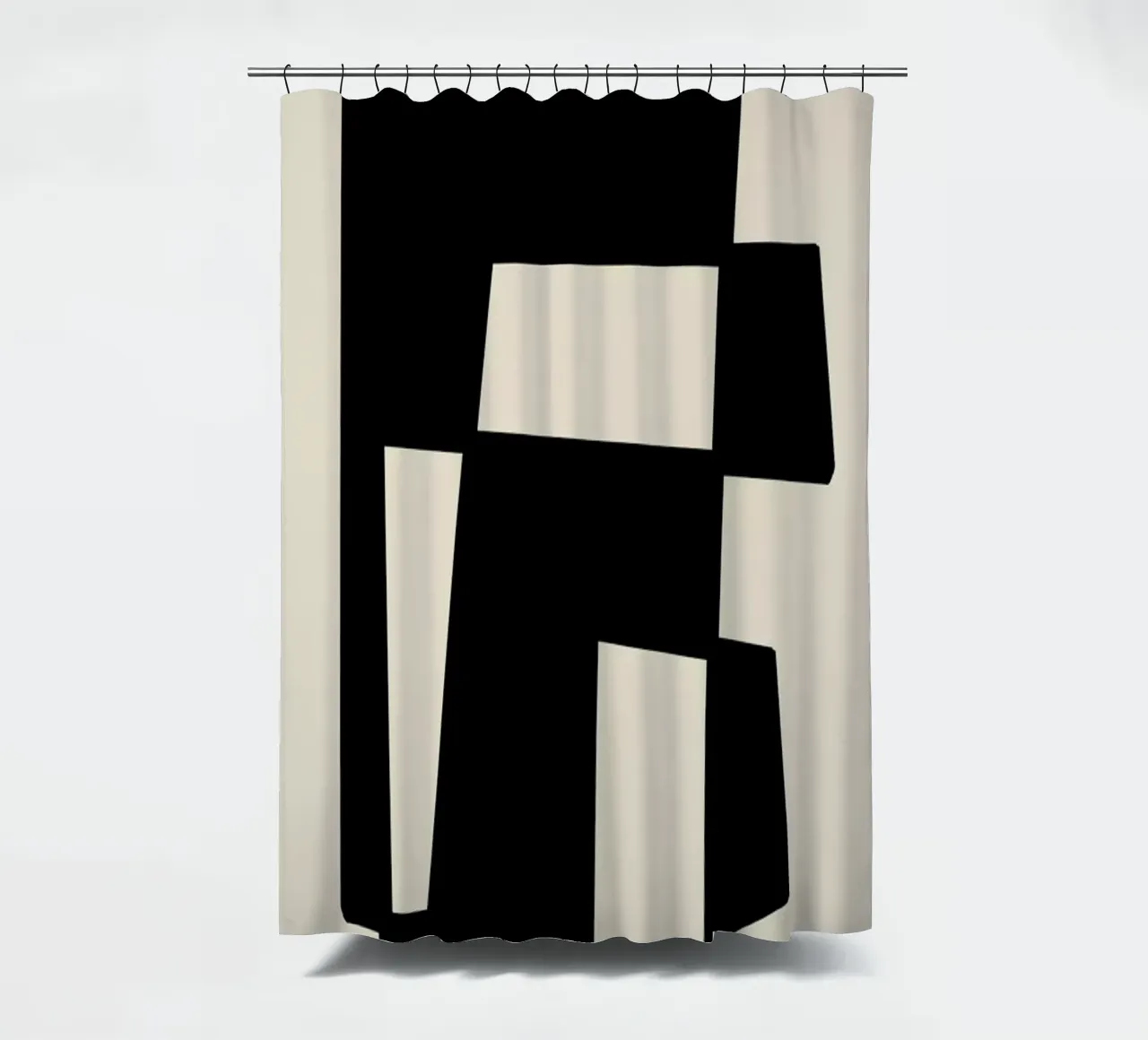 Structure douchegordijn van Graphite