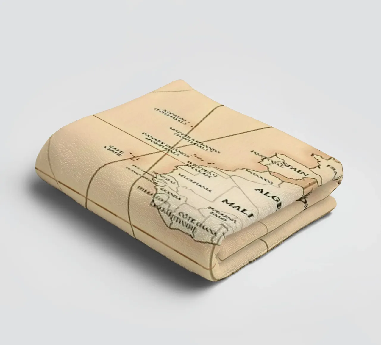 Old Map of the World towel by Aiden Garcia