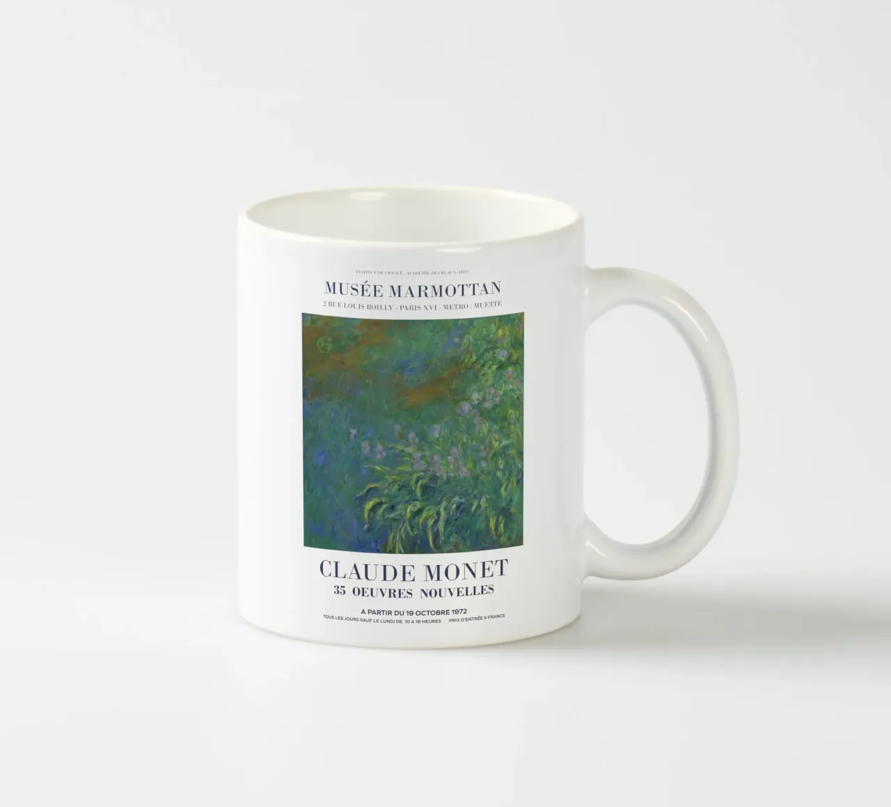 Mostra d'arte retrò Monet tazza in ceramica da Vintagrafica