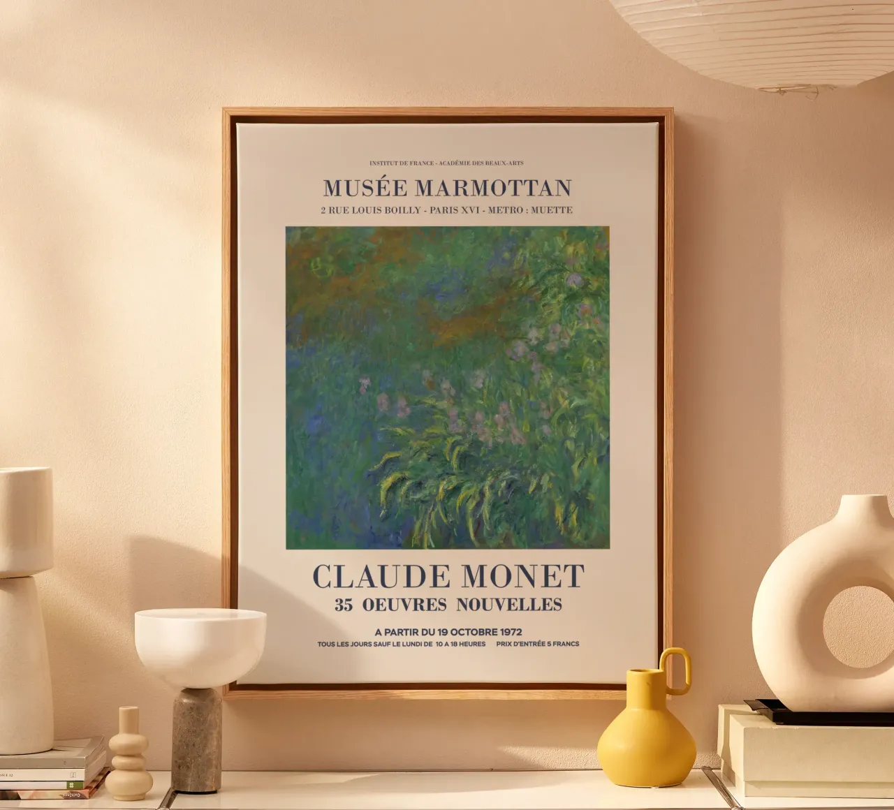 Monet Retro Art Ausstellung Leinwand von Vintagrafica