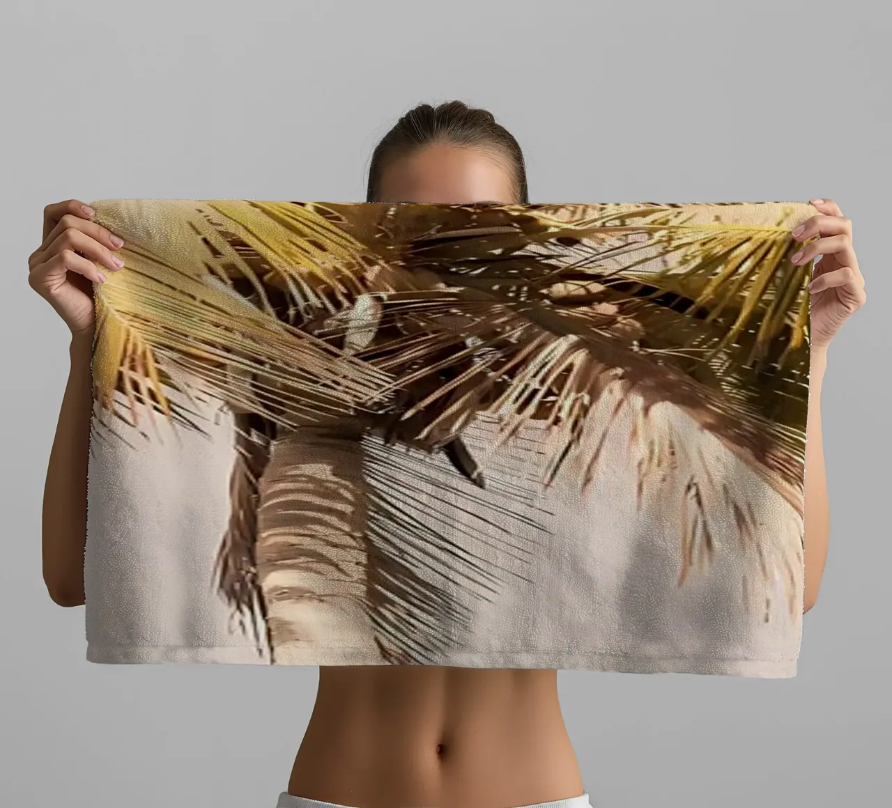 Palm Tree strand droom 2 badhanddoek van Matthew Katz