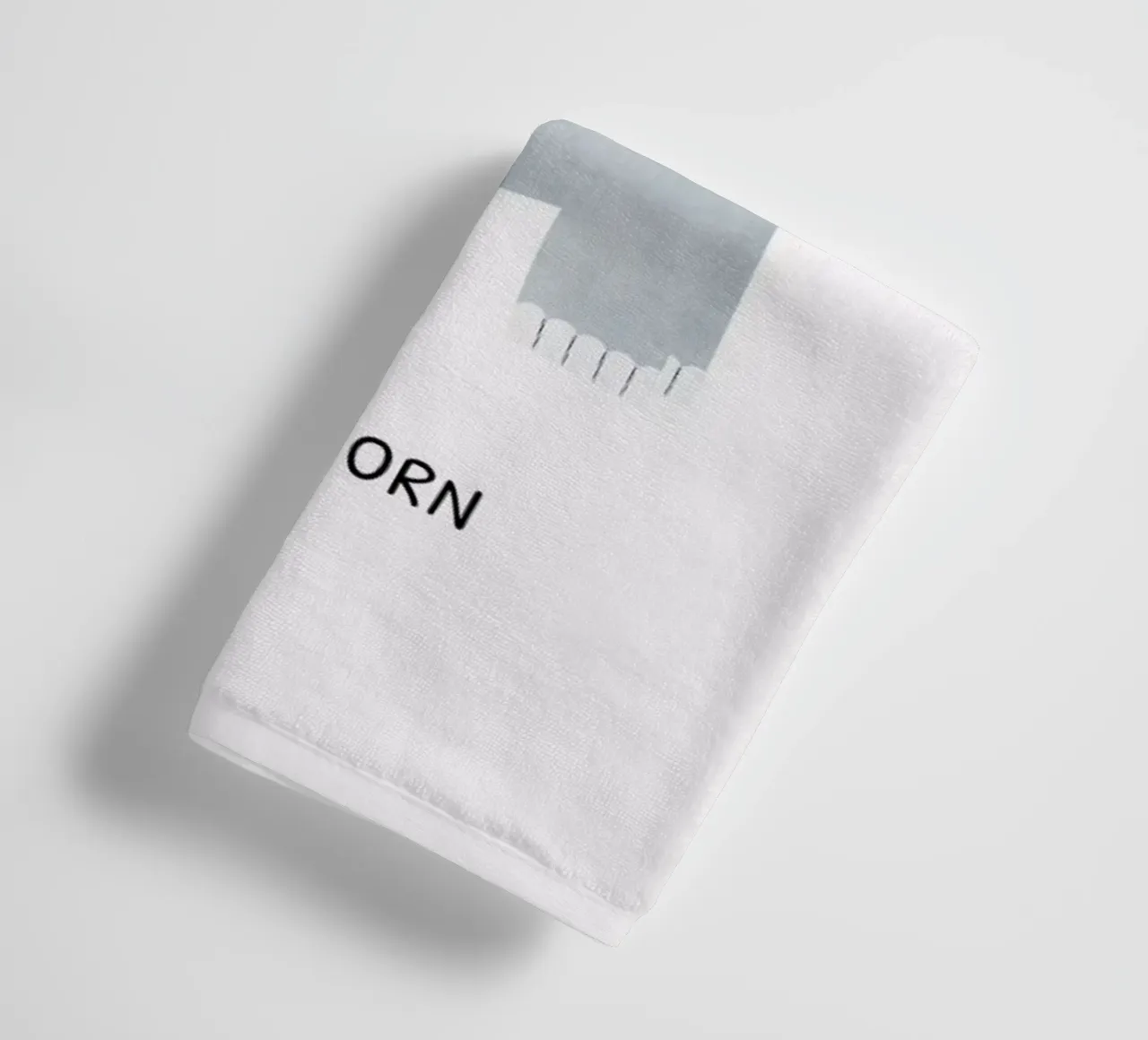 Nashorn towel by Little Flourishes