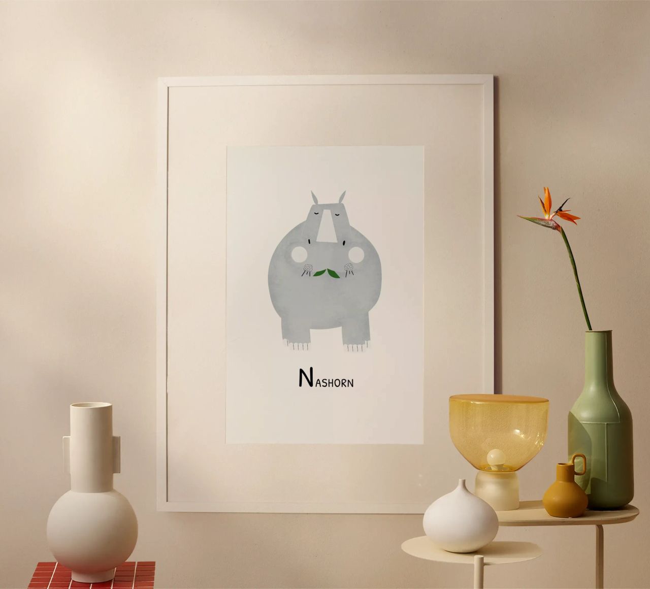 Nashorn poster de Little Flourishes