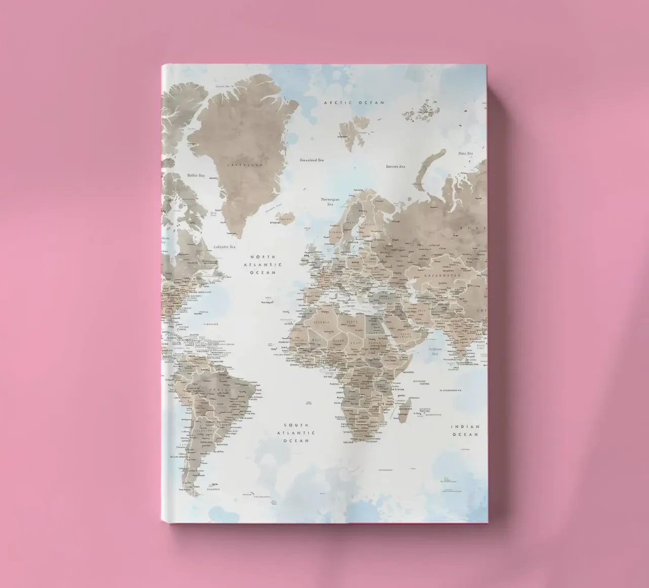 Ghada detailed world map notebook by Aiden Garcia